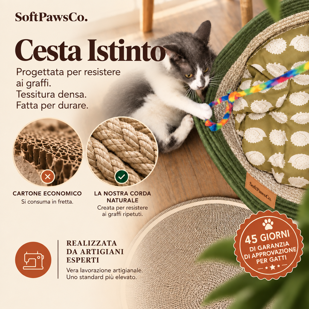 The Claw Basket™ | The natural territory indoor cats need