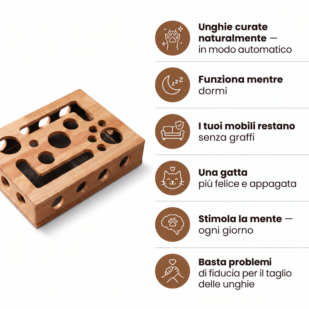 The Pawdicure ™ | Si lima le unghie da sola. Non la tieni più ferma.